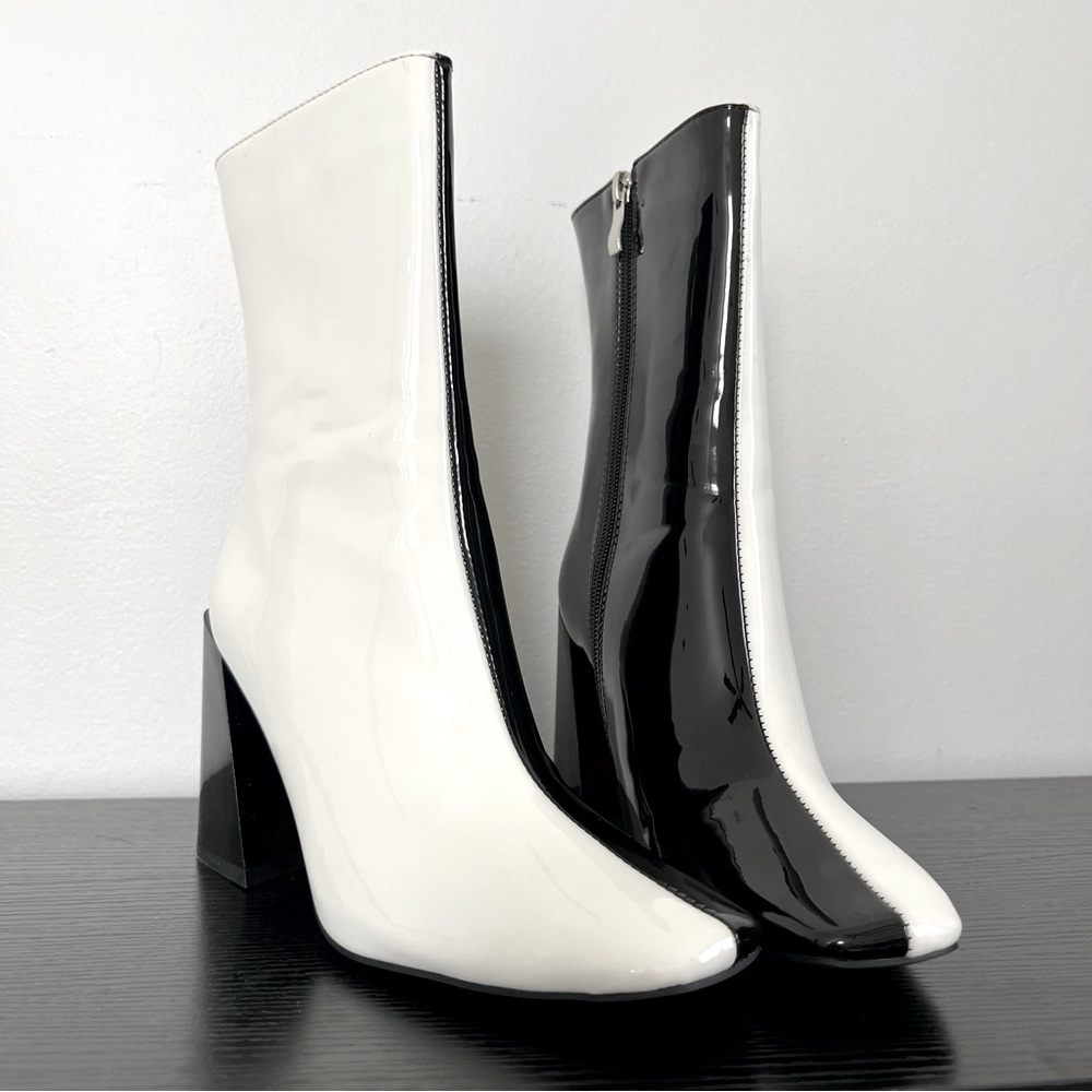 Azalea Wang Remy Two Tone Boots